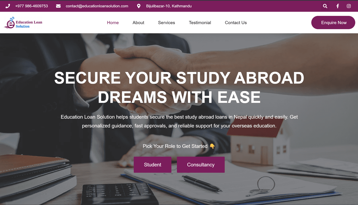 Education Loan Solution